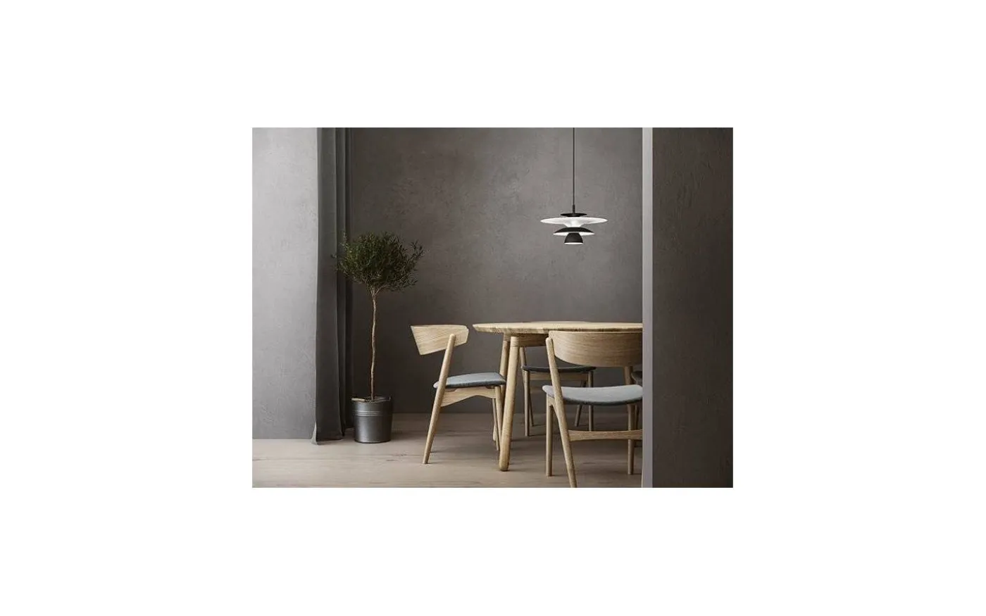 Picasso Taklampa 38cm Mattsvart