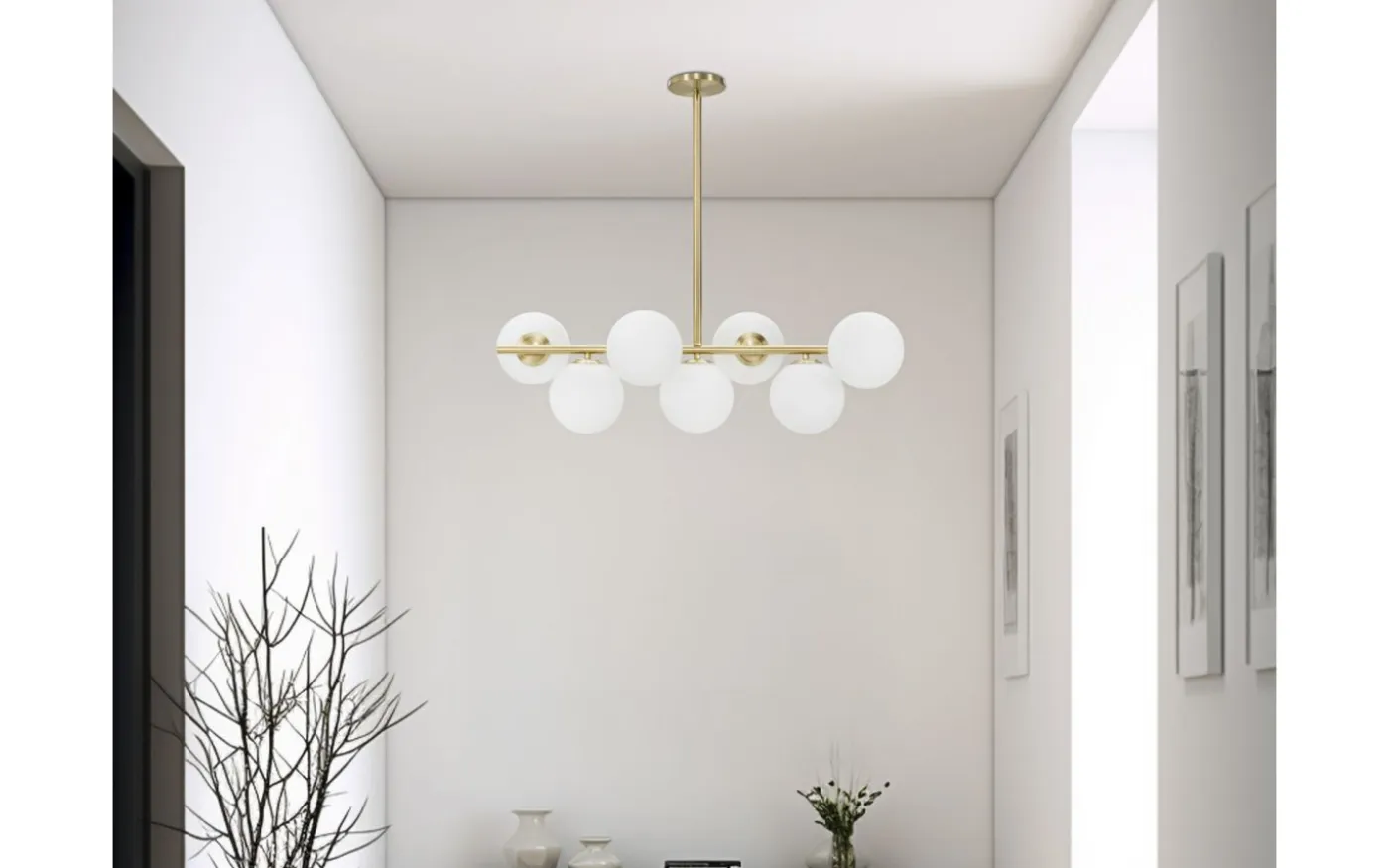 Piccolo Taklampa 81cm Guld