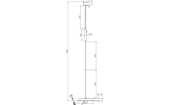 Pilot Golvlampa 135cm Svart