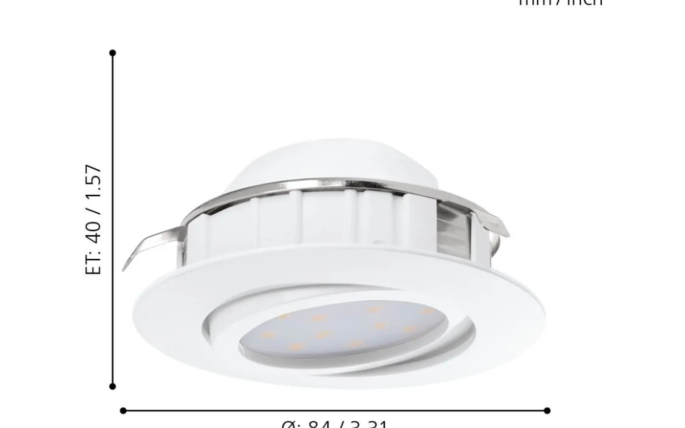 Pineda Spotlight 3-Pack LED 3000K 3x5,5W Vit