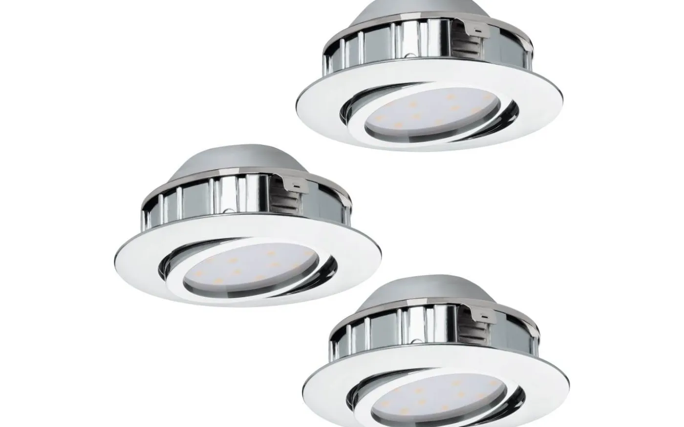 Pineda Spotlight 3-Pack LED 3000K 3x5,5W Krom
