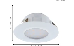 Pineda Spotlight 3-Pack LED 3000K 3x4,9W Vit IP44