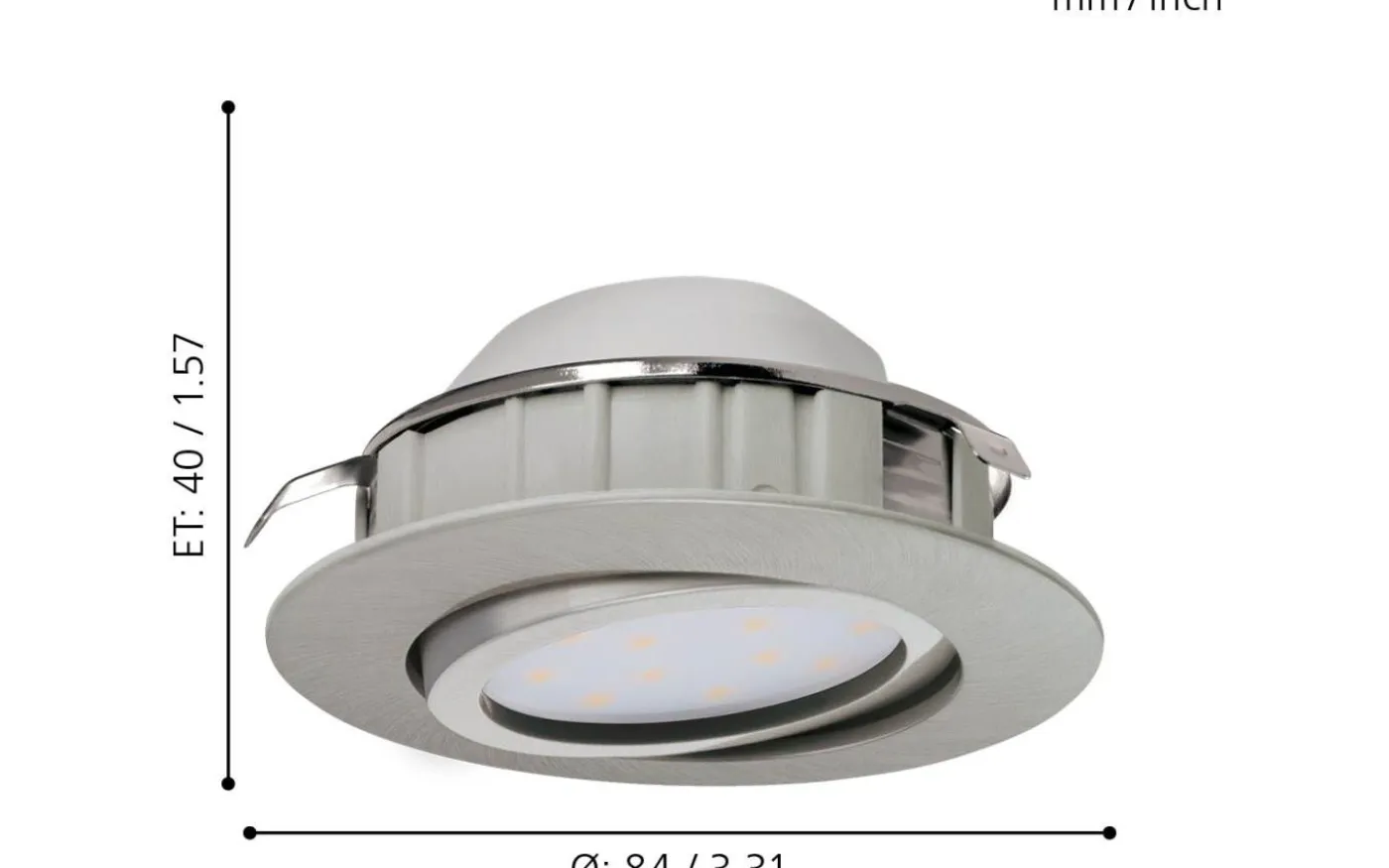 Pineda Spotlight 3-Pack LED 3000K 3x5,5W Nickel