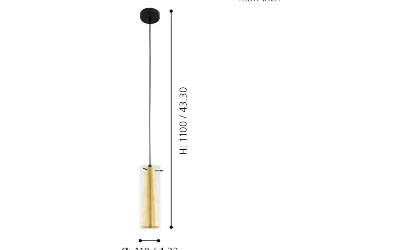 Pinto Gold Fönsterlampa 11cm Guld