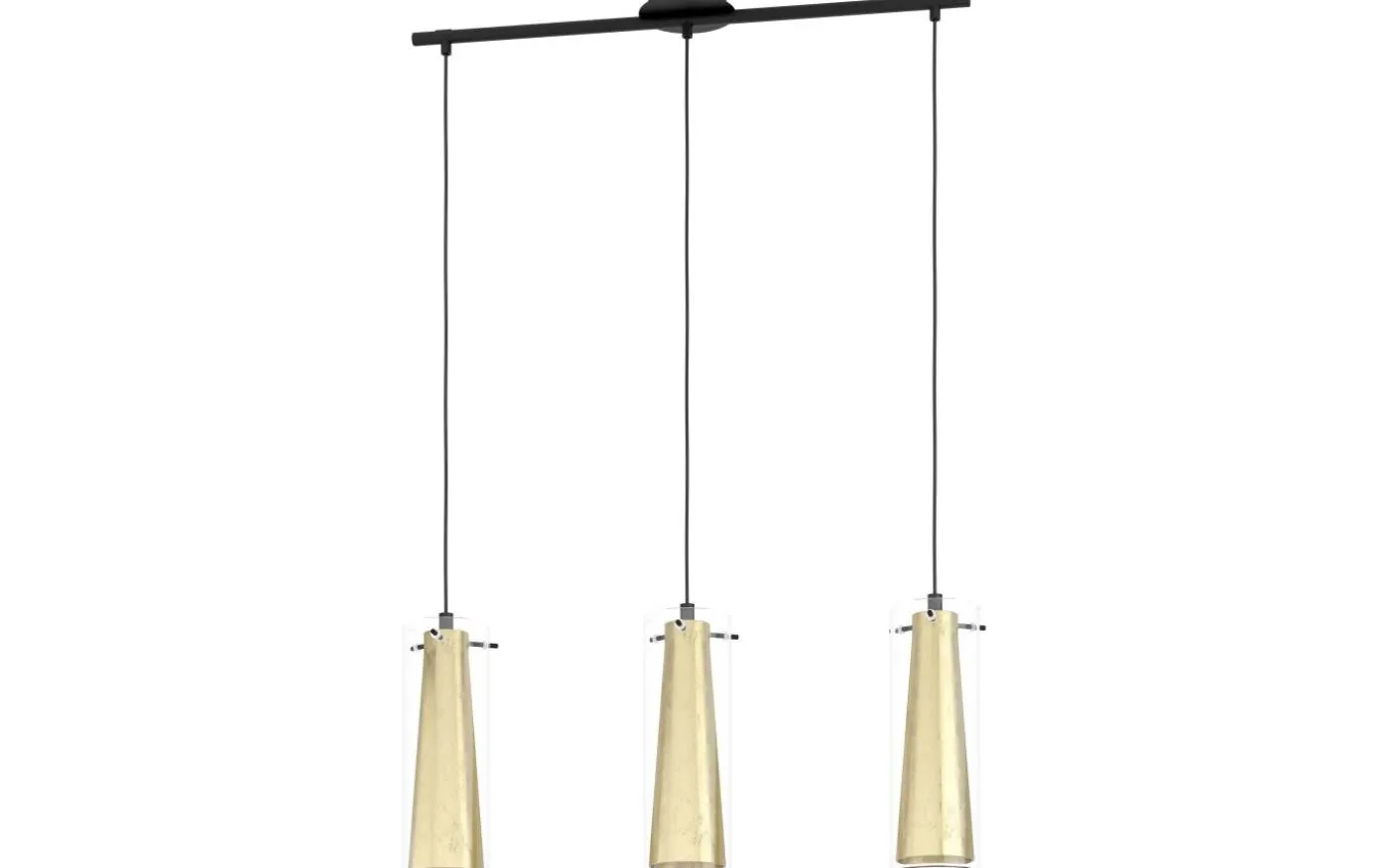 Pinto Taklampa 73cm Bladguld