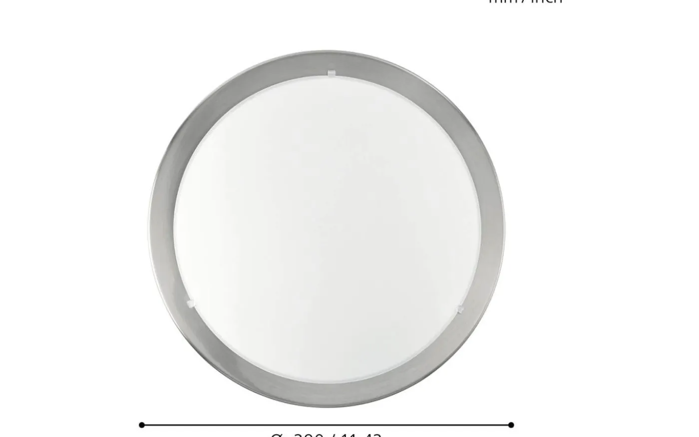 Planet Plafond 29cm Nickel