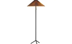 Plisado Golvlampa 140cm Grå