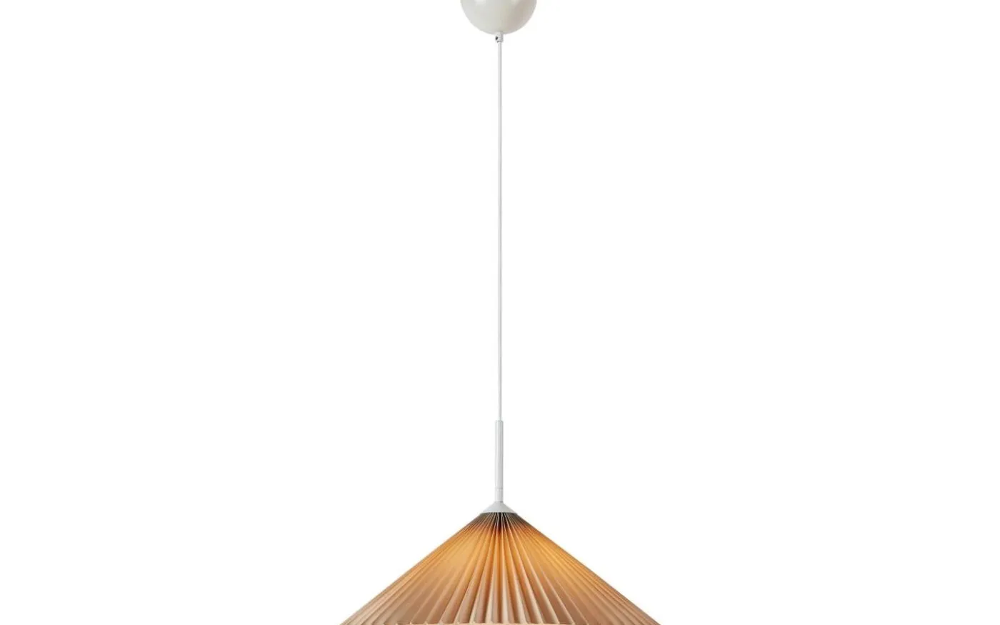 Plisado Taklampa 50cm Beige