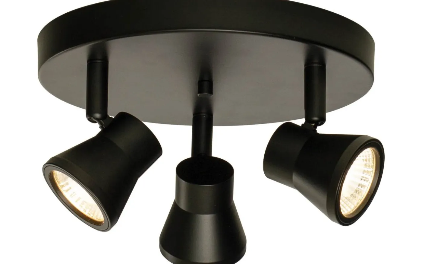 Pluto Takspotlight 20cm LED 3x5W 3000K Svart