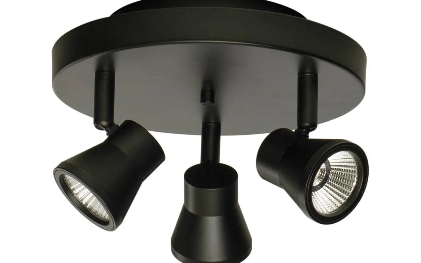 Pluto Takspotlight 20cm LED 3x5W 3000K Svart