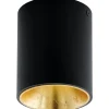 Polasso Takspotlight Ø10cm LED 3000K 3,3W Svart/Guld