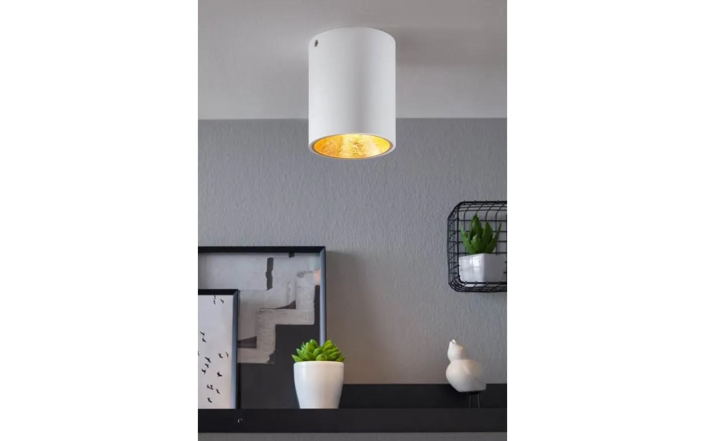 Polasso Takspotlight Ø10cm LED 3000K 3,3W Vit/Guld