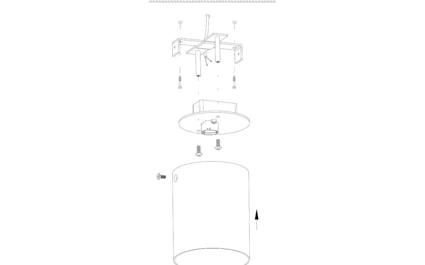 Polasso Takspotlight Ø10cm LED 3000K 3,3W Vit/Guld