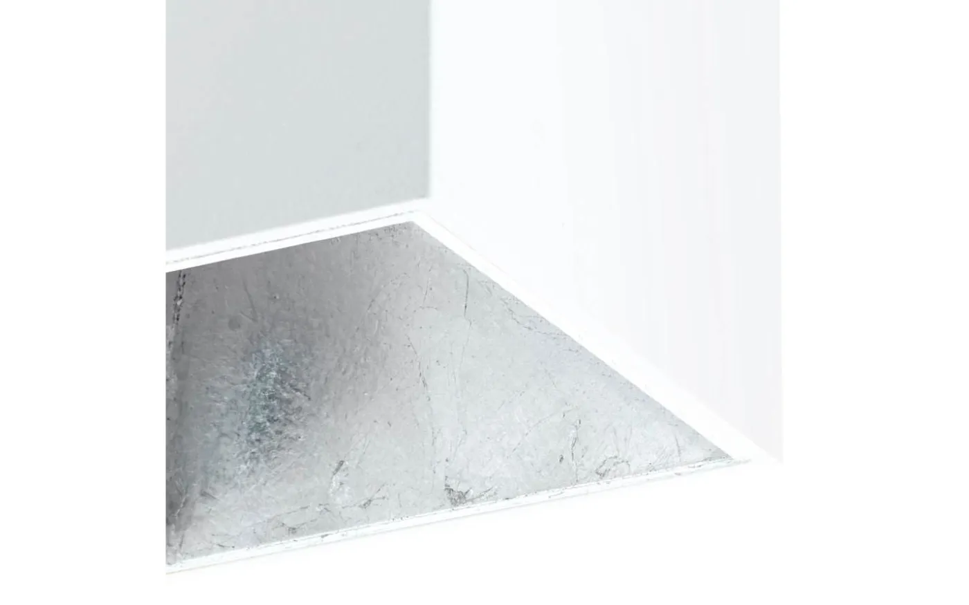 Polasso Takspotlight 10x10cm LED 3000K 3,3W Vit/Silver