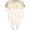 Pomp Plafond LED 30cm krom/transparent