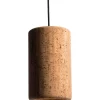 Porto Fönsterlampa 30cm Svartstruktur/Kork