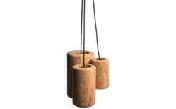 Porto Fönsterlampa 30cm Svartstruktur/Kork