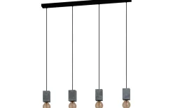 Prestwick 3 Taklampa 93cm Grå