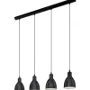 Priddy Taklampa 98cm 4L Svart