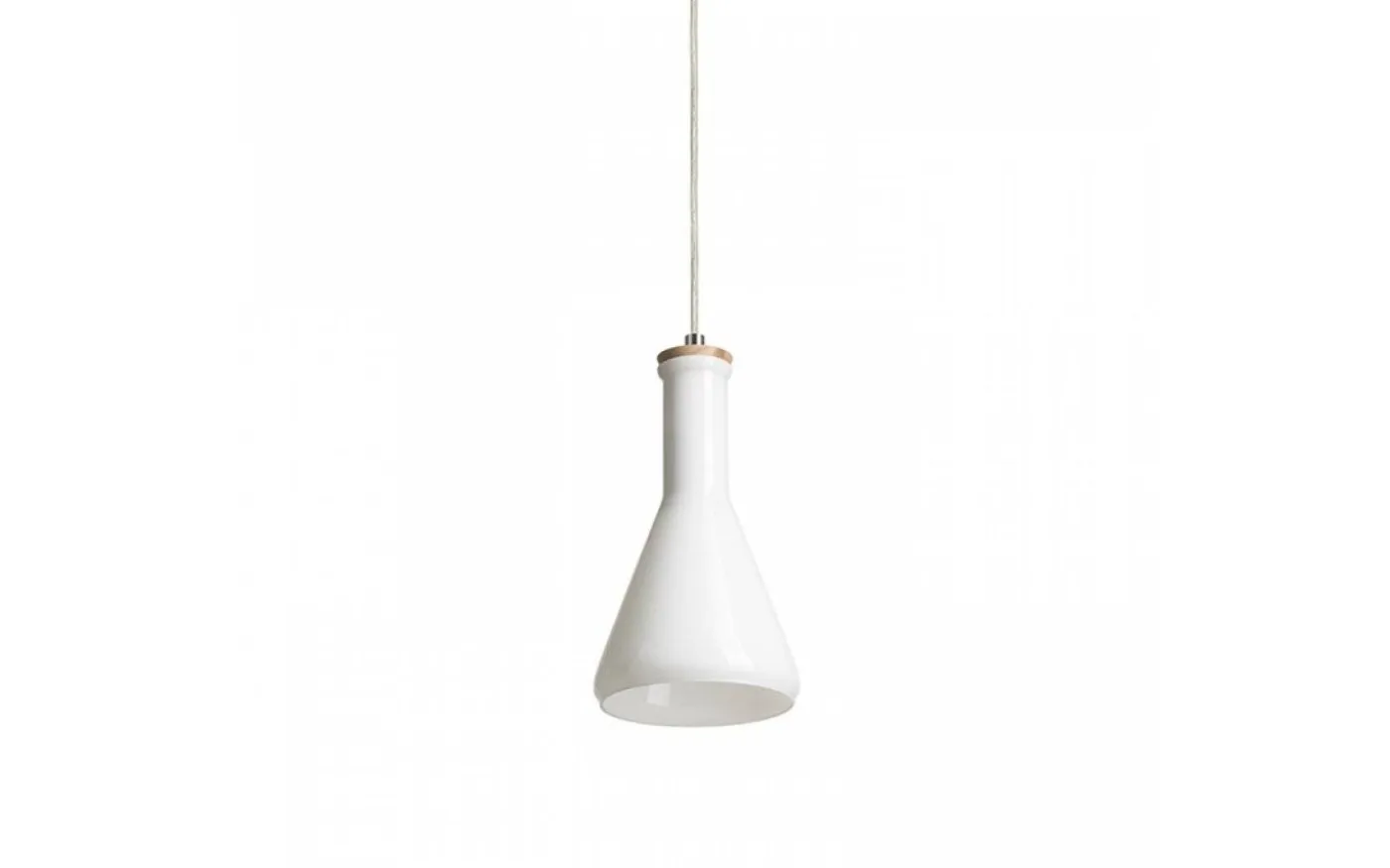Pulire Kon Fönsterlampa Opalglas/Trä/Krom E14