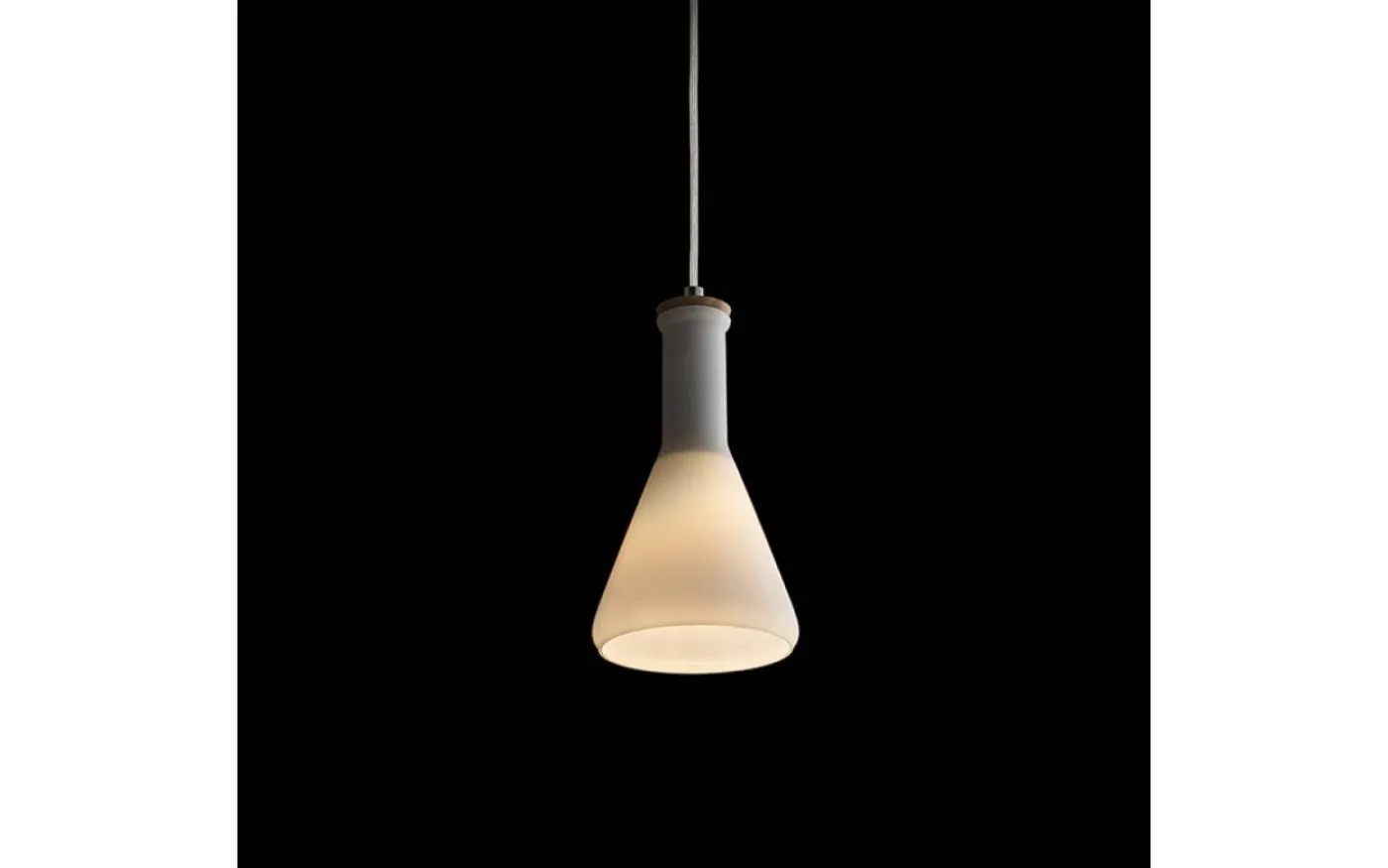Pulire Kon Fönsterlampa Opalglas/Trä/Krom E14