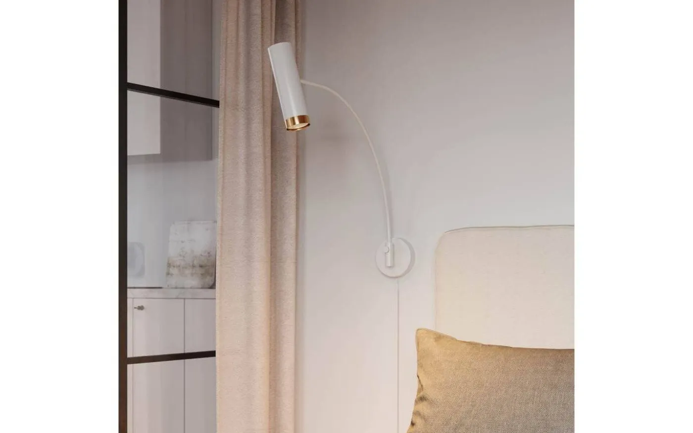 Puls XL Vägglampa Vit/Guld
