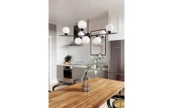 Punto Taklampa Ø100cm Svart/Opal