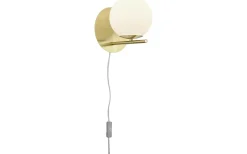 Pure Vägglampa E14 matt mässing