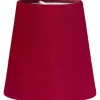 Queen Lampskärm Ø12cm Sammet Klarröd