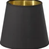 Queen Lampskärm Ø12cm Svart/Guld