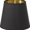Queen Mini Lampskärm Ø10cm Svart/Guld