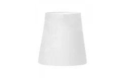 Queen Mini Lampskärm Sammet Ø10cm Vit