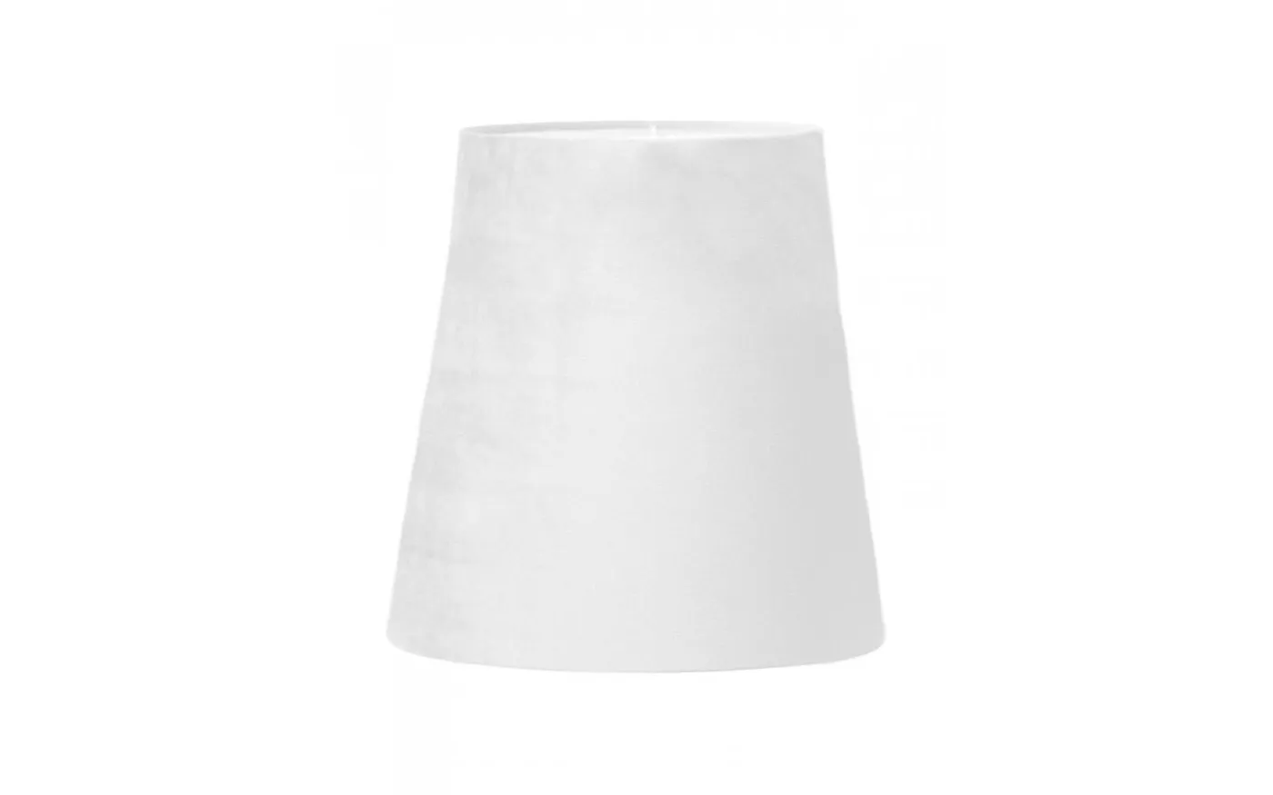 Queen Mini Lampskärm Sammet Ø10cm Vit