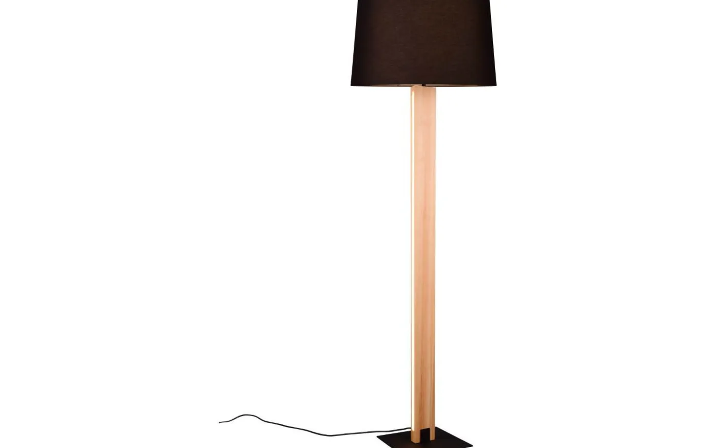 Rahul Golvlampa LED + E27 trä/svart