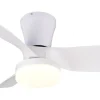 Randers Takfläkt 76cm LED matt vit