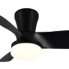Randers Takfläkt 76cm LED mattsvart