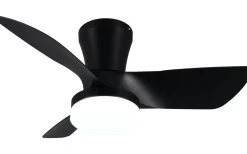 Randers Takfläkt 76cm LED mattsvart