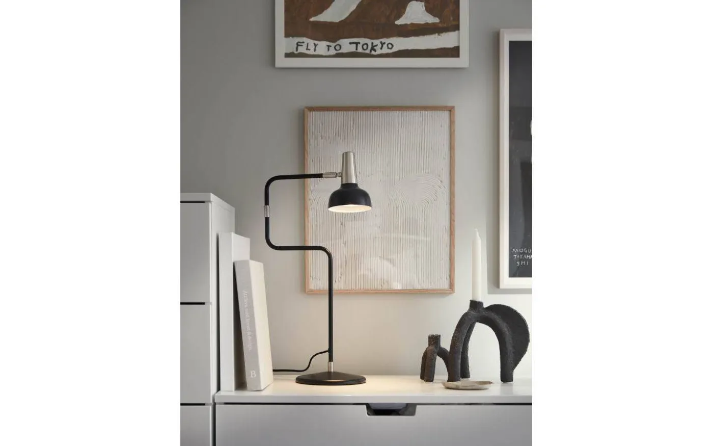 Ray Bordslampa 57cm Svart/Mässing