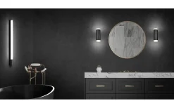 Ray H2O Vägglampa LED 2-delad mattsvart IP44