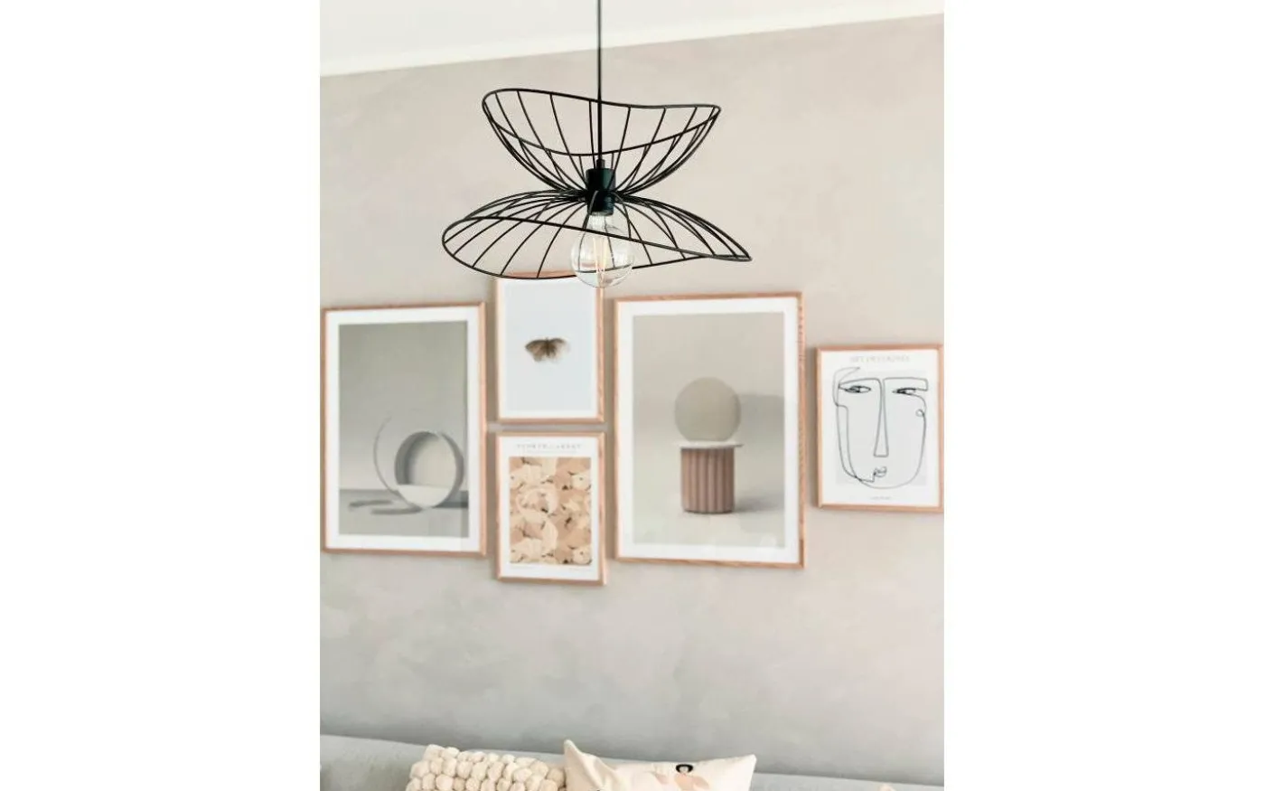 Ray Taklampa Svart 45cm