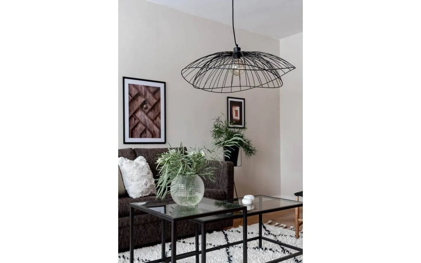 Ray Taklampa Svart 70cm