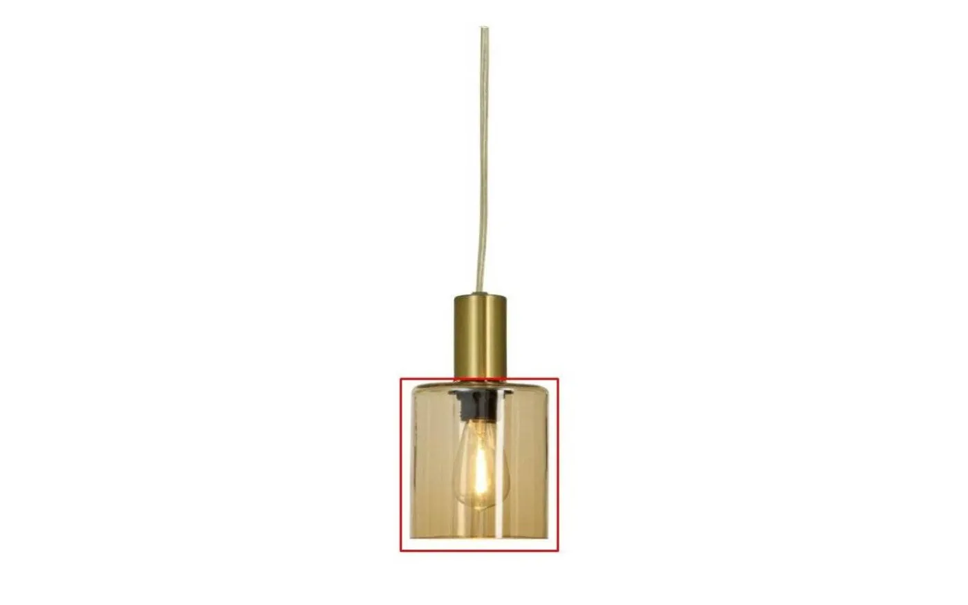 Reservglas till Cylinder Fönsterlampa Amber