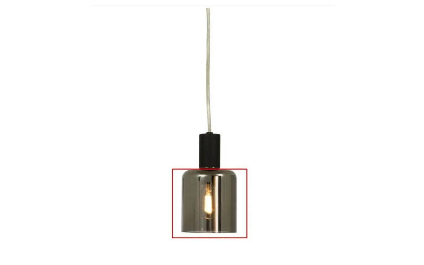 Reservglas till Cylinder Fönsterlampa Rök