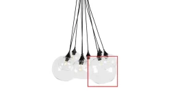 Reservglas till Pallas Taklampa 28cm Klarglas