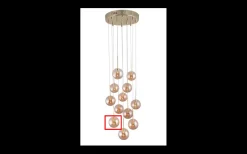 Reservglas Till Skyfall Taklampa 30cm Mässing/Amber