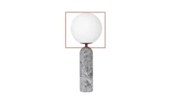 Reservglas till Torrano Bordslampa Ø20cm Vit/Svart