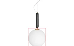 Reservglas till Torrano Golv-/ och Taklampa Ø30cm Vit/Mässing