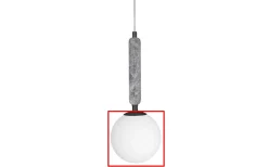 Reservglas till Torrano Pendel Ø15cm Vit/Svart