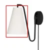 Reservskärm till 7335 Vägglampa Lou Vit Bouclé