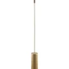 Rib Golvfot 129cm Borstad Mässing